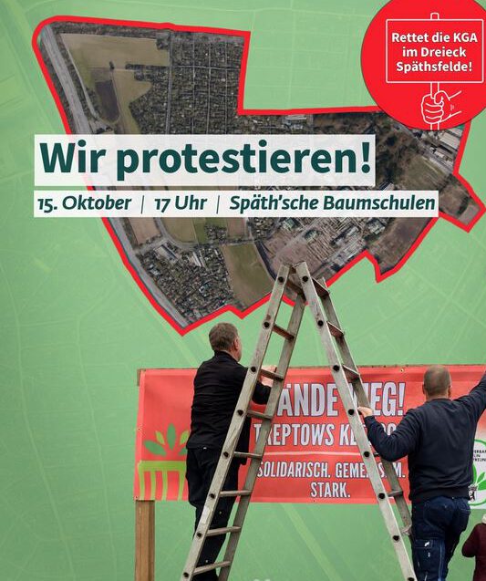 Landesverband Berlin der Gartenfreunde e. V. ruft auf